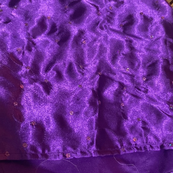 Beautiful comforter (size full) and 8 matching curtains full length. - Picture 4 of 6